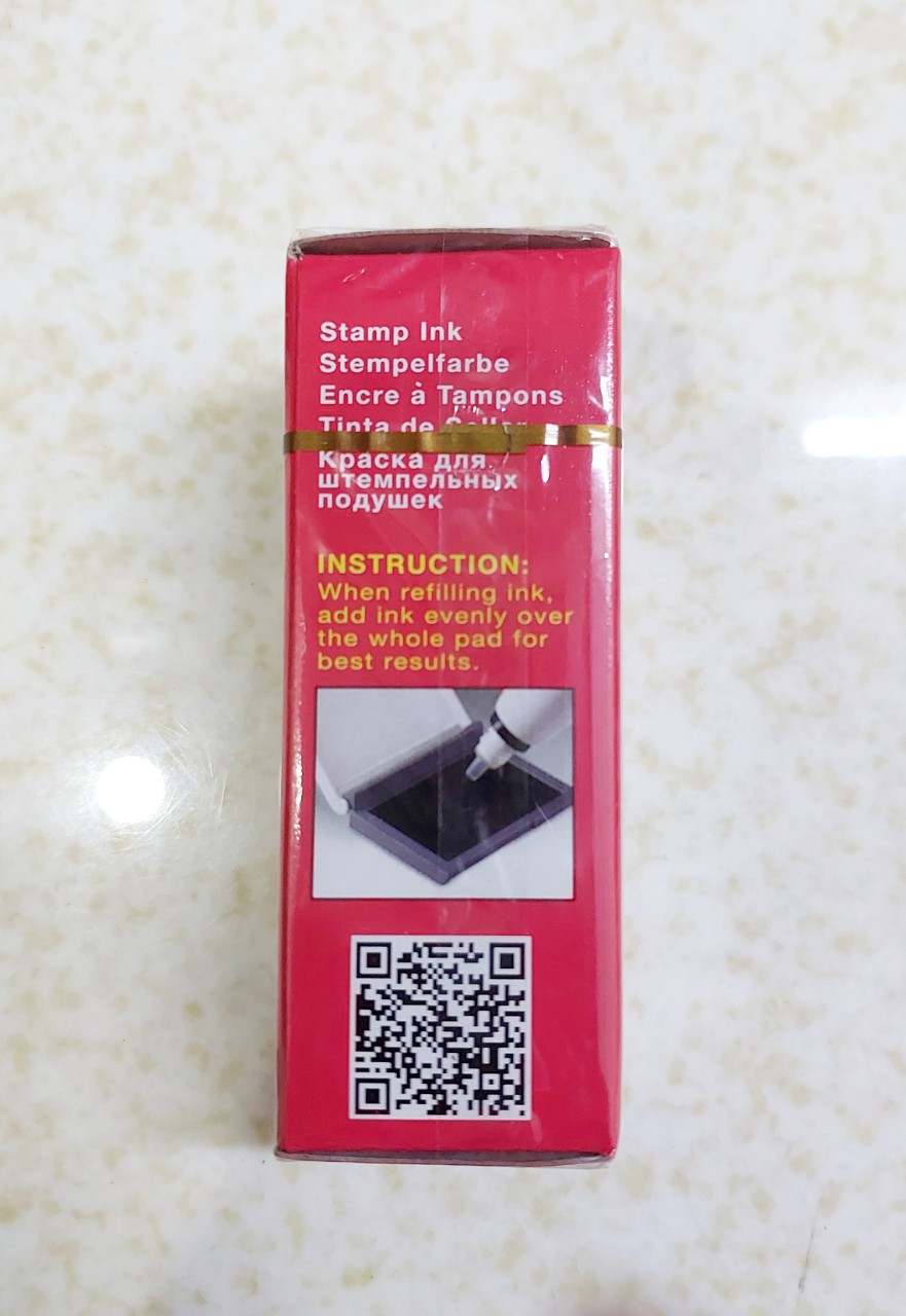 Mực dấu Shiny Stamp Ink đỏ