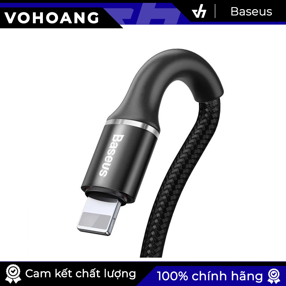 Cáp sạc nhanh siêu bền cho iPhone iPad Baseus Halo Data Lightning Cable LV551-1M