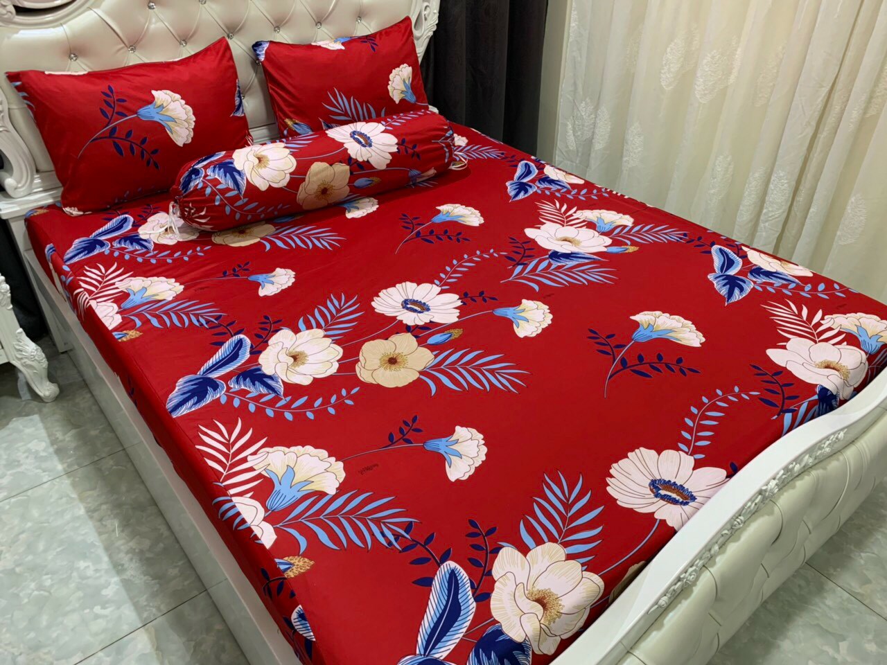 GA THUN HÀN QUỐC 4 MÓN(GA + 1 VỎ GỐI ÔM + 2 VỎ GỐI NẰM)