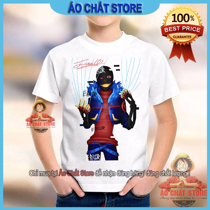 Áo thun SANS ERROR trẻ em siêu độc | Áo bé trai SANS mẫu mới S24 | Áo Chất Store