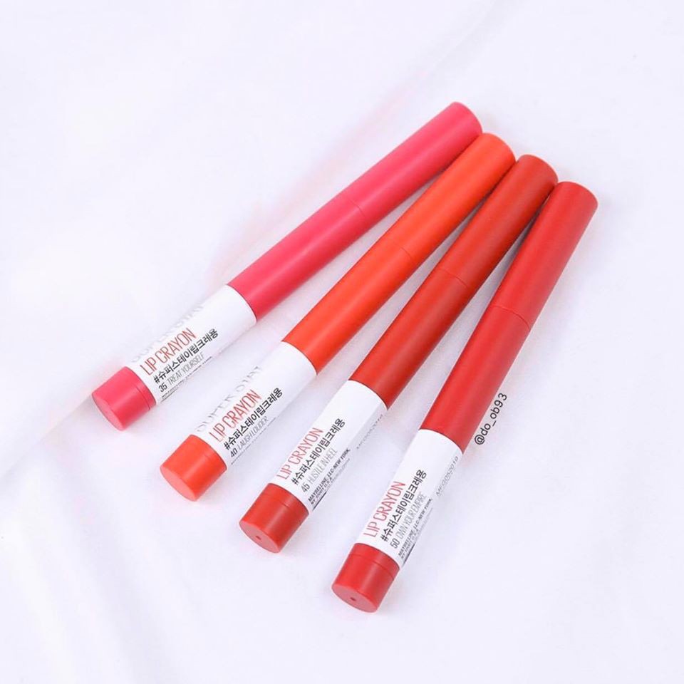 >> SO SÁNH GIÁ SON MAYBELLINE SUPER STAY INK CARYON 55 ĐỎ RƯỢU 1.2G | Shopee Lazada Sendo Tiki 182 Son bút chì Maybelline Super Stay Ink Crayon, đảm bảo cung cấp các sản phẩm đang được săn đón trên thị trường hiện nay