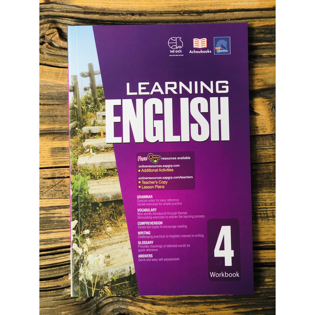 Sách Learning English 4 - Á Châu Books ( Dành Cho Trẻ Từ 9 Tuổi )