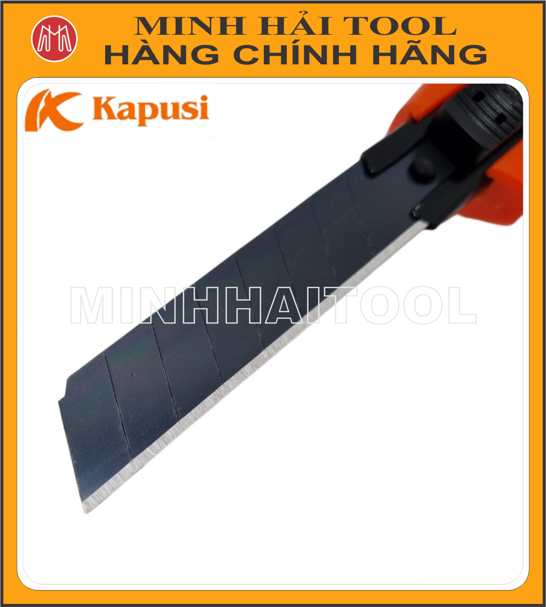 Kapusi Japan – Dao rọc giấy dài 180mm. Model: K-8744. Chất liệu: Lưỡi thép SK5