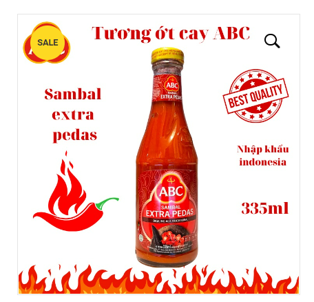 INVIE_Tương Ớt Siêu Cay ABC 335ml