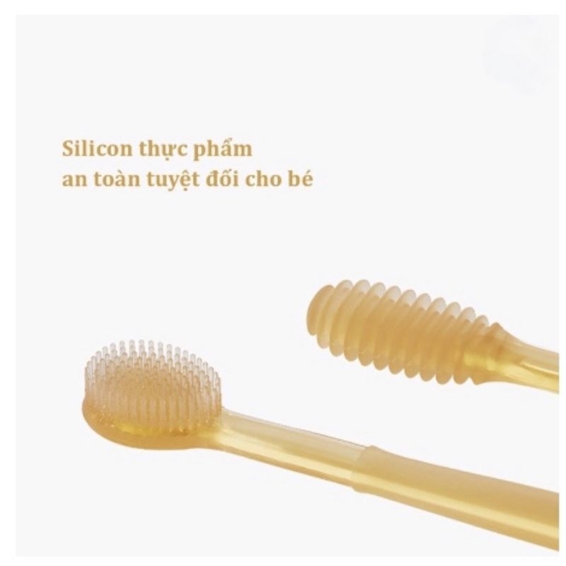 Set rơ lưỡi silicon và bàn chải đánh răng siêu mềm