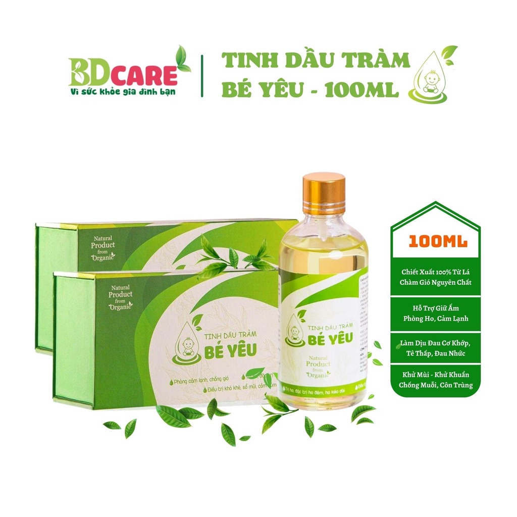 Tinh dầu Tràm Bé Yêu - Tràm Thiên Nhiên - 100ml BDcare
