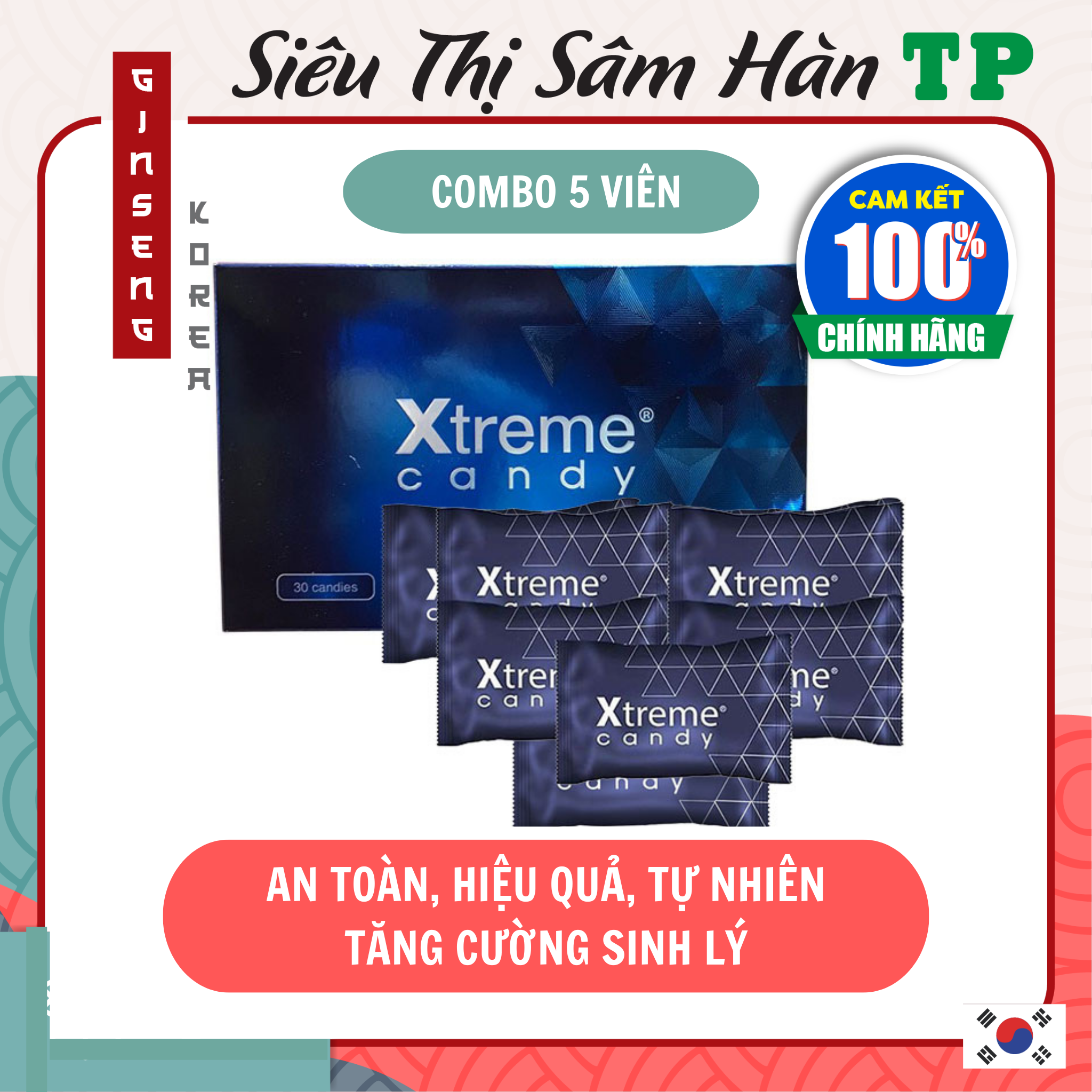 Combo 5 viên Kẹo Xtremes Candy - Khôi phục bản lĩnh