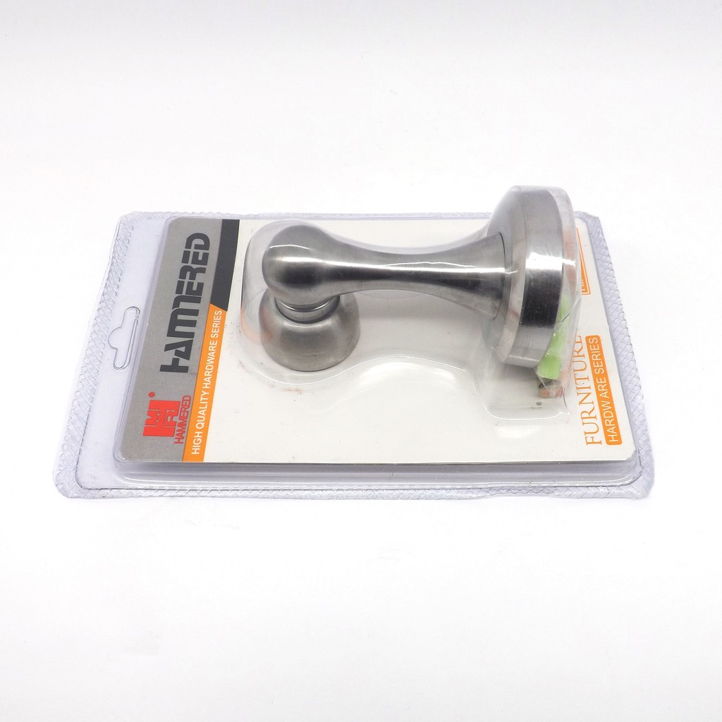 Chặn cửa, hít cửa nam châm inox hammered