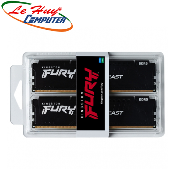Bảng giá Ram Máy Tính Kingston Fury Beast 32GB (2x16GB) DDR5 5200MHz (KF552C40BBK2-32) Phong Vũ
