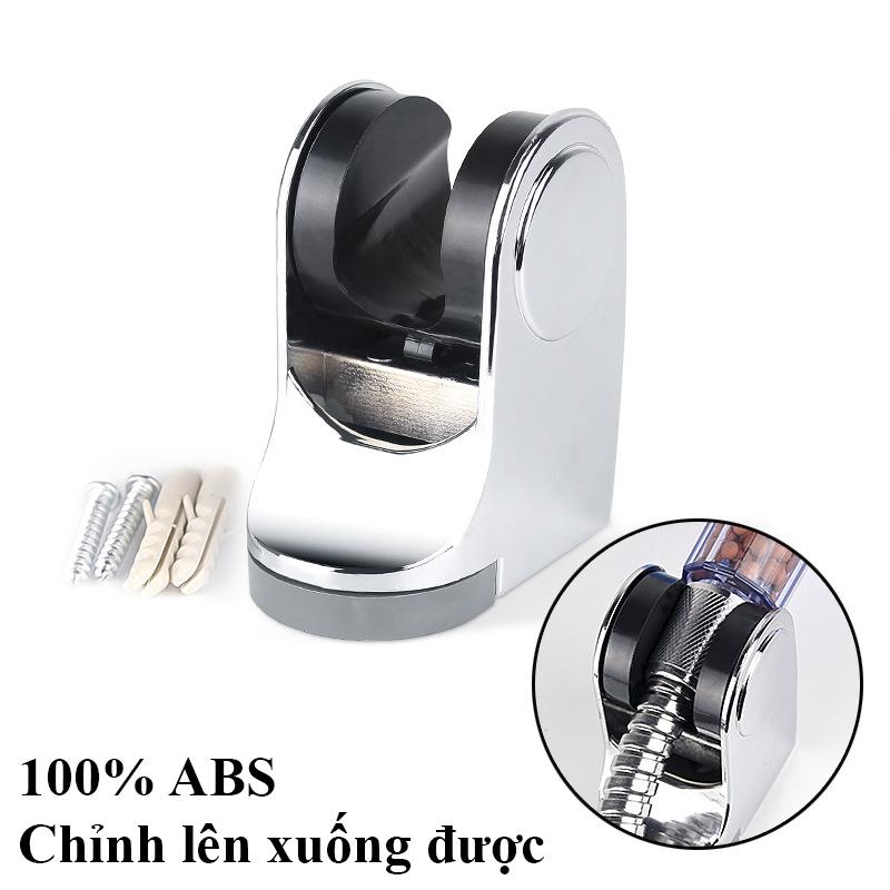 Giá treo vòi sen có điều chỉnh lên xuống kèm ốc vít tắc kê –  Loại xịn SS356