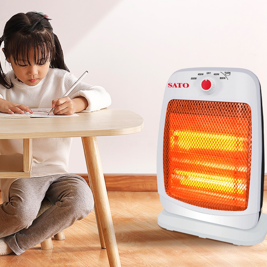 Quạt sưởi 2 bóng 800W Sato QS2BD / ST-QS2BT