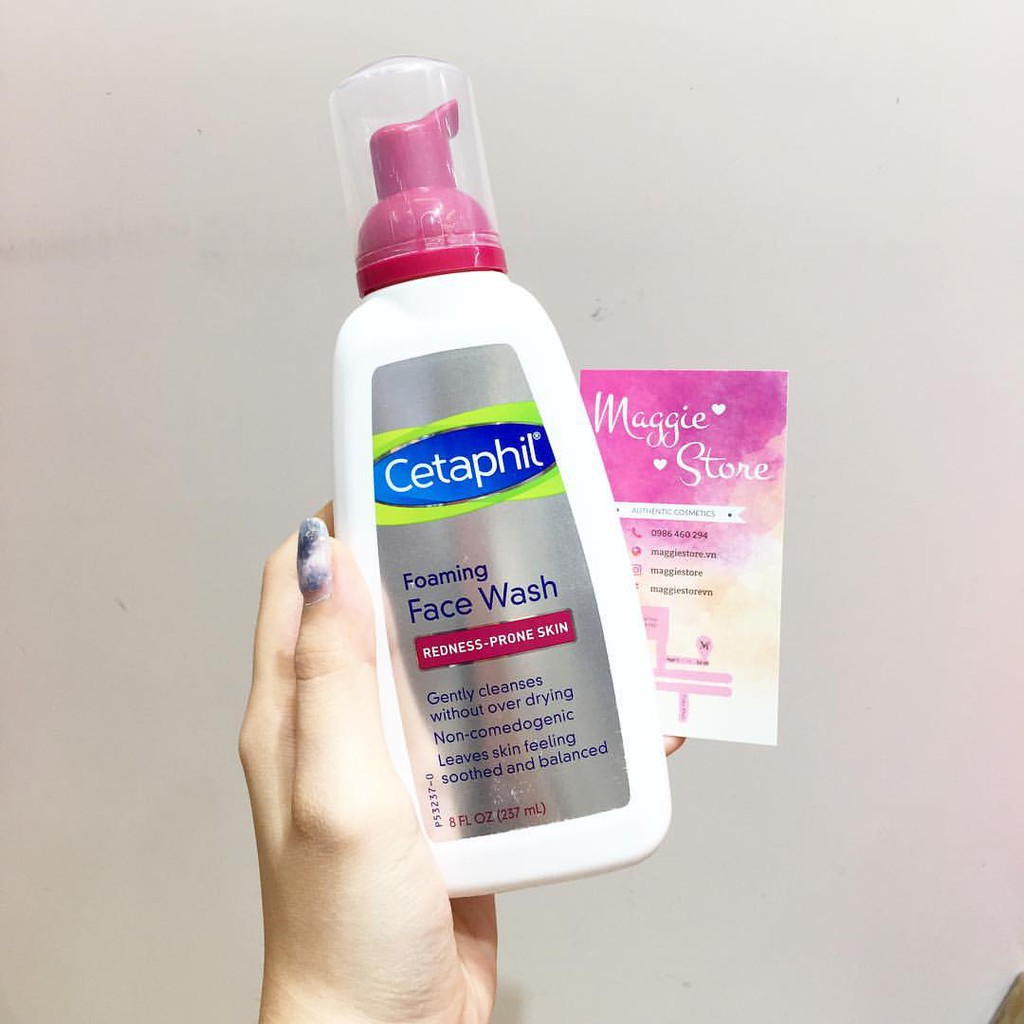 Sữa rửa mặt Cetaphil Face Wash bọt nắp đỏ