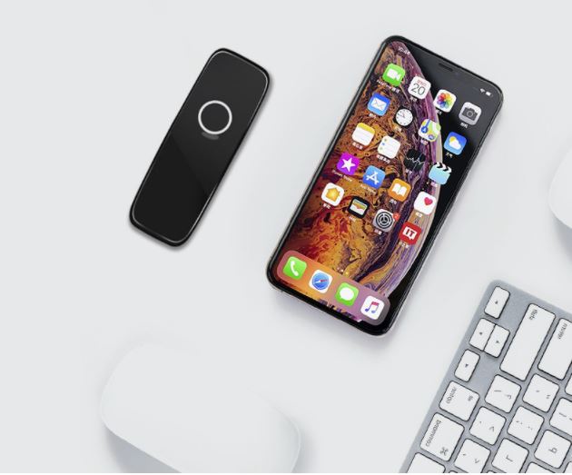 Máy Quét Mã Vạch Không Dây Kết Nối Bluetooth HM-300, Barcode Scanner for iOS, Android, Window OS