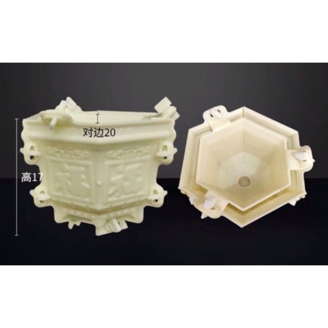 Khuôn đúc chậu cảnh abs 20x17cm