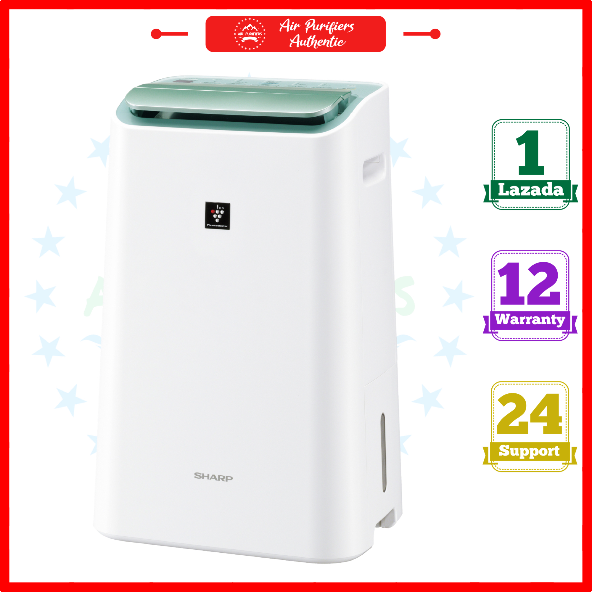 Máy lọc không khí và hút ẩm Sharp DW-E16FA-W (38m²/16lít)