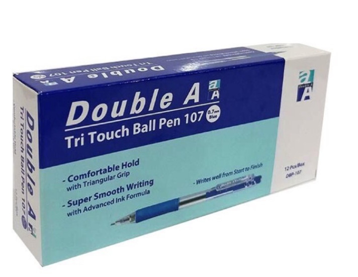 Bút bi Double A TriTouch Ball Pen 0.7mm  - Thái Lan (1 cây)