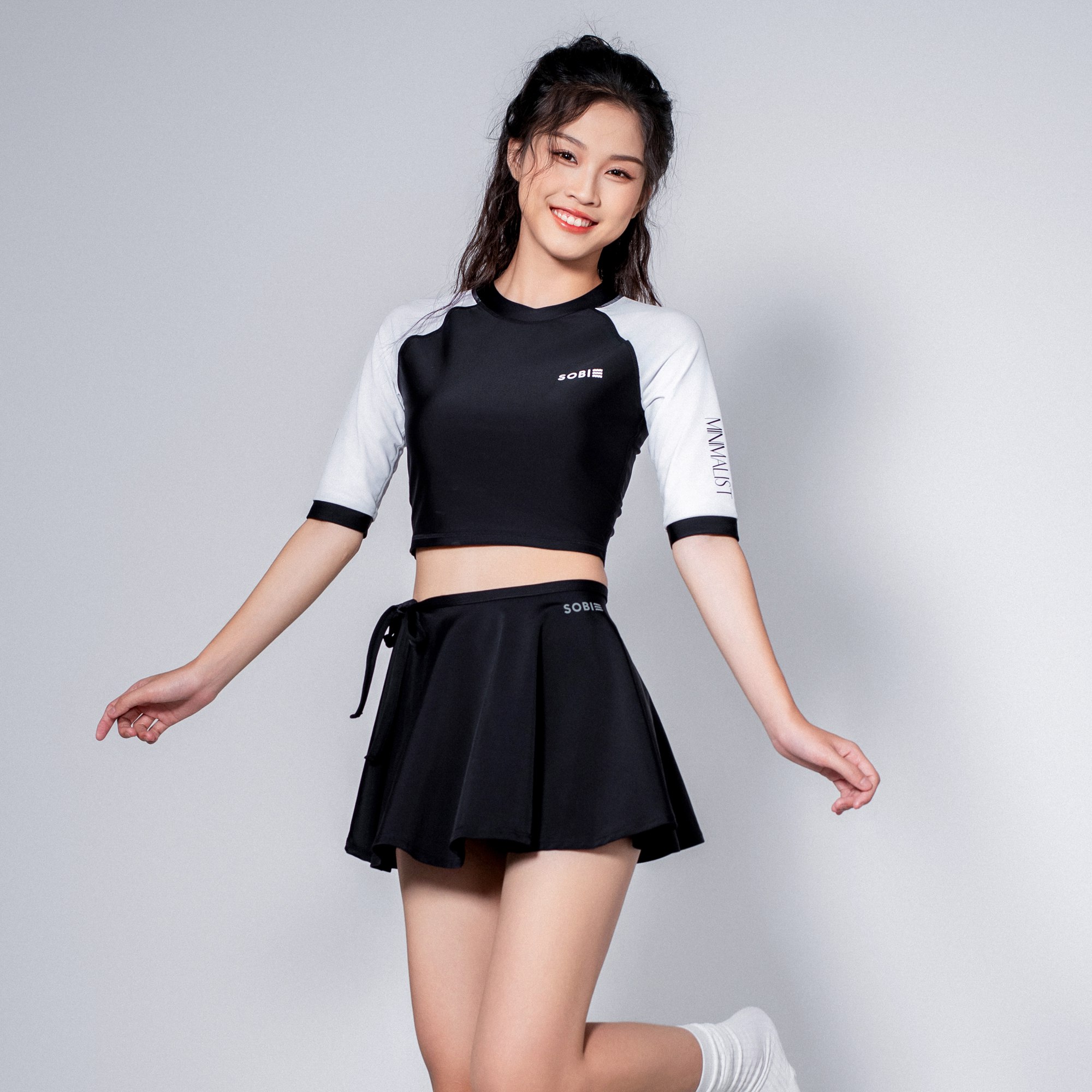 Kaylin Áo bơi nữ croptop tay lửng SOBIE