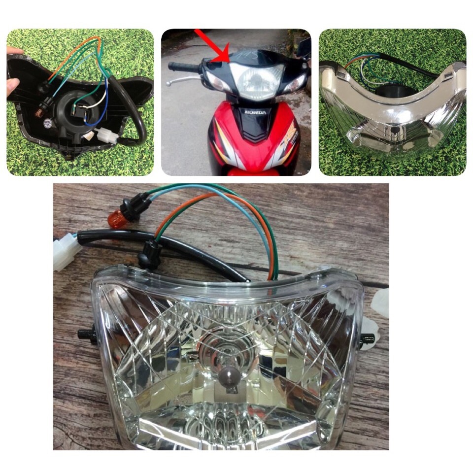 ♧  Cụm đèn pha wave a 2007-2021 choá wave alpha 100 110