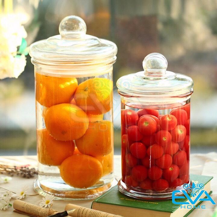 Bình Thủy Tinh Ngâm Rượu 3 Lít Cao Cấp - Hũ Thủy Tinh Trụ Trơn TT3L Nắp Kín Ngâm Sâm, Hoa Quả, Đựng Thực Phẩm