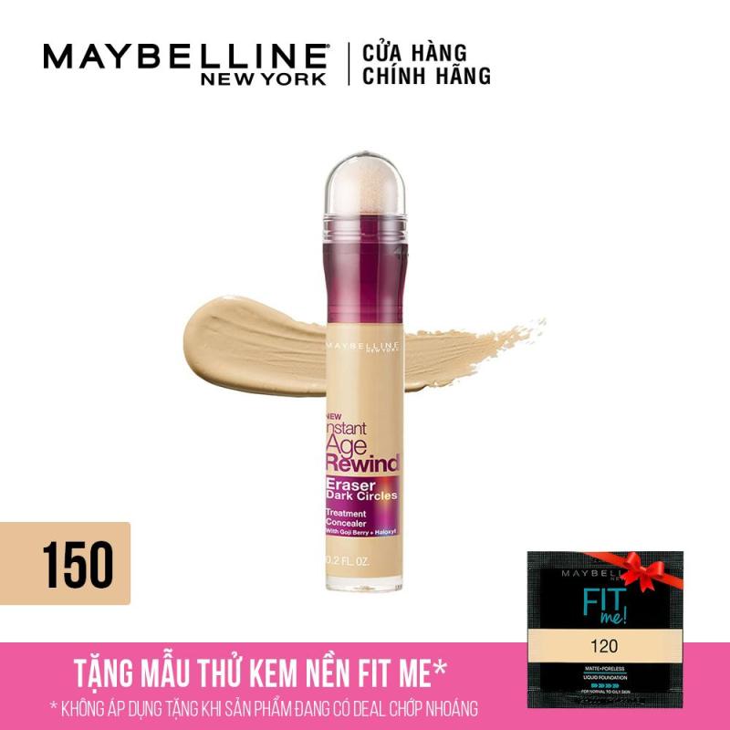 Bút cushion che khuyết điểm, giảm quầng thâm Maybelline New York Instant Age Rewind Concealer 6ml