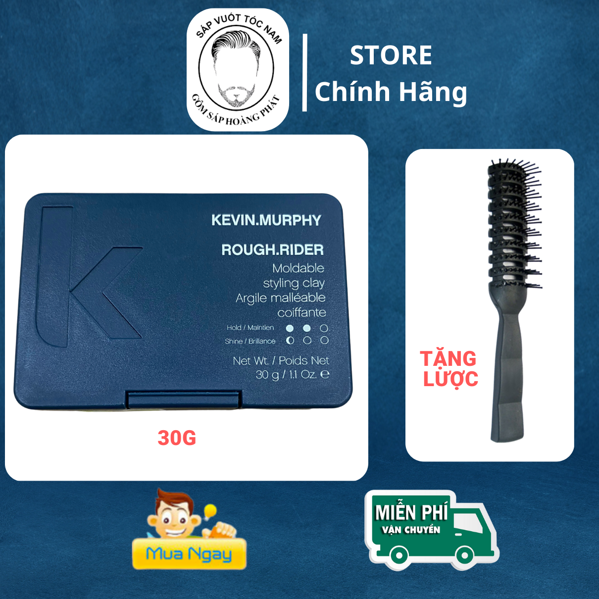 Sáp Vuốt Tóc Nam Cao Cấp Kevin Murphy Rough Rider