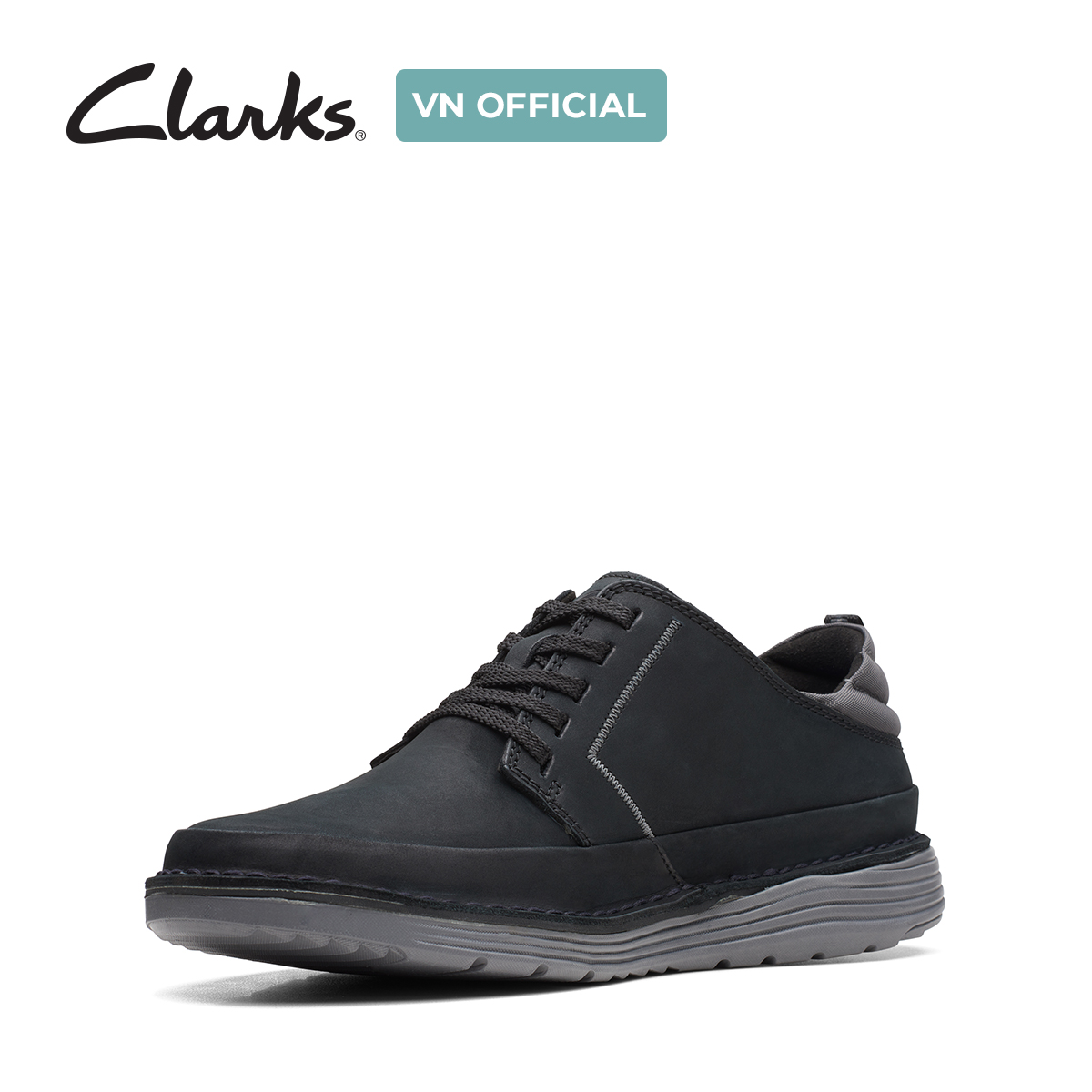Giày Sneaker Da Nubuck Nam Clarks - Brahnz Low