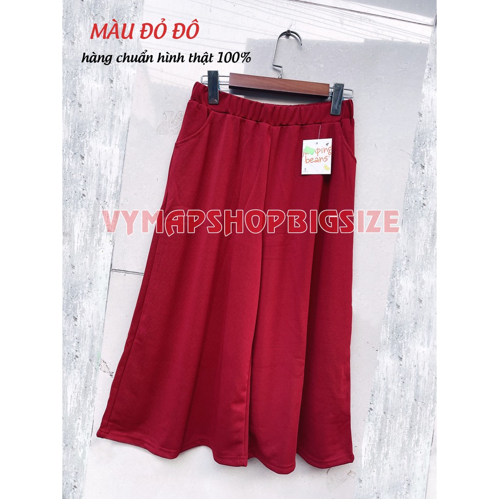 [HCM]quần ống rộng bigsize 40-100kg??3 MÀU( ĐEN-TRẮNG-ĐỎ)