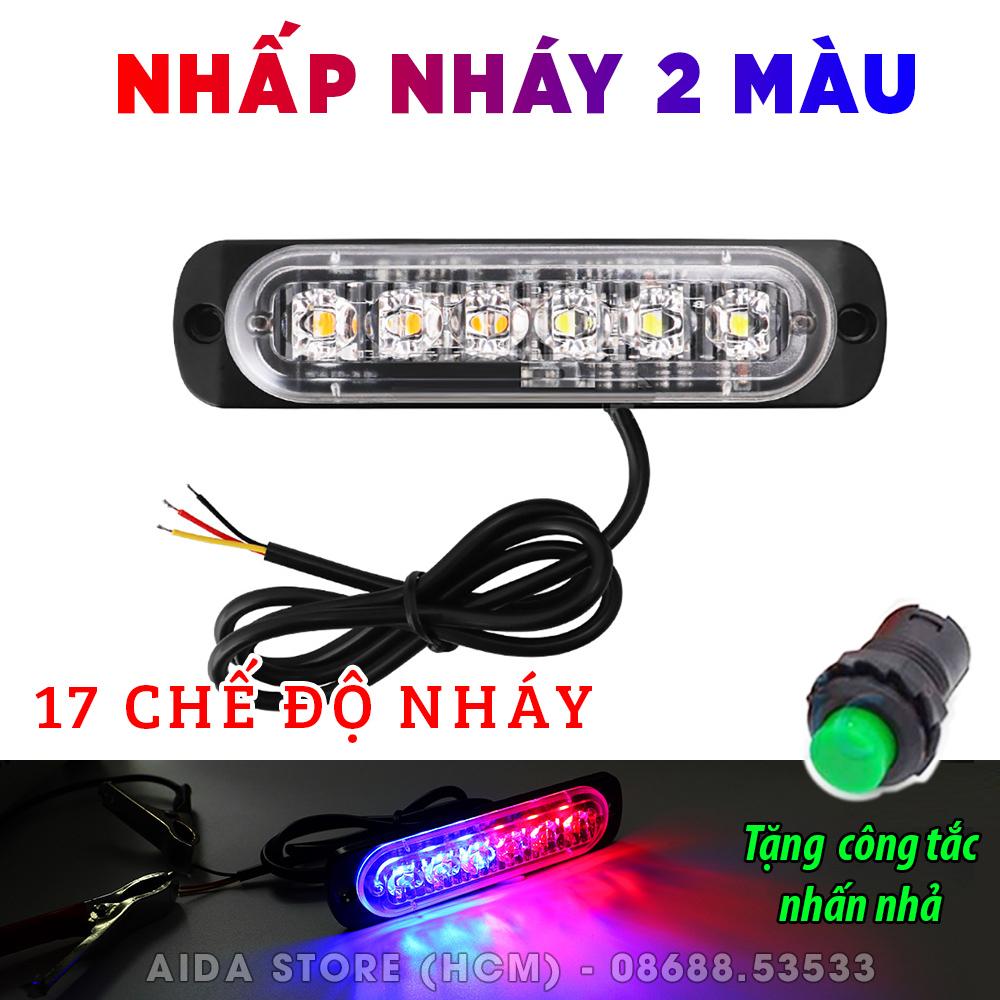 [HCM]Đèn LED nhấp nháy F1 cao cấp 17 chế độ chớp