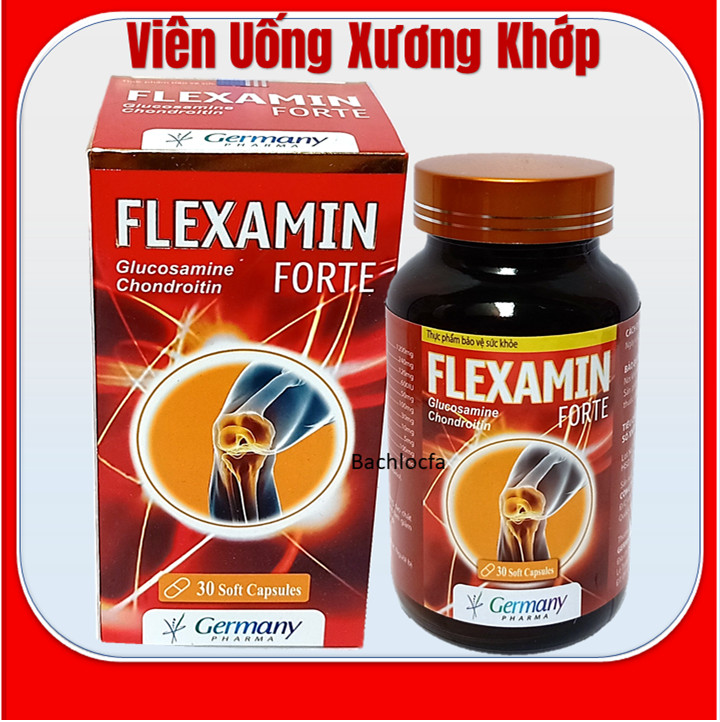 Viên Uống Bổ Xương Khớp Glucosamine Flexamin giảm đau nhức mỏi xương khớp, giảm thoái hóa khớp - Hộp 30 viên