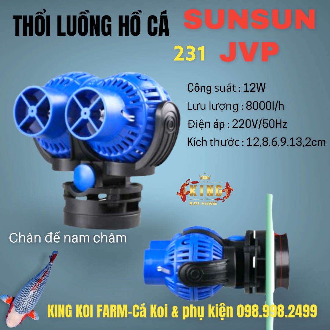 [GIẢM ĐẾN 20% Ở XU] Thổi luồng cho hồ cá Koi ,cá cảnh SUNSUN (JVP100A-JVP101A-JVP102A-JVP130-JVP230-JVP231)