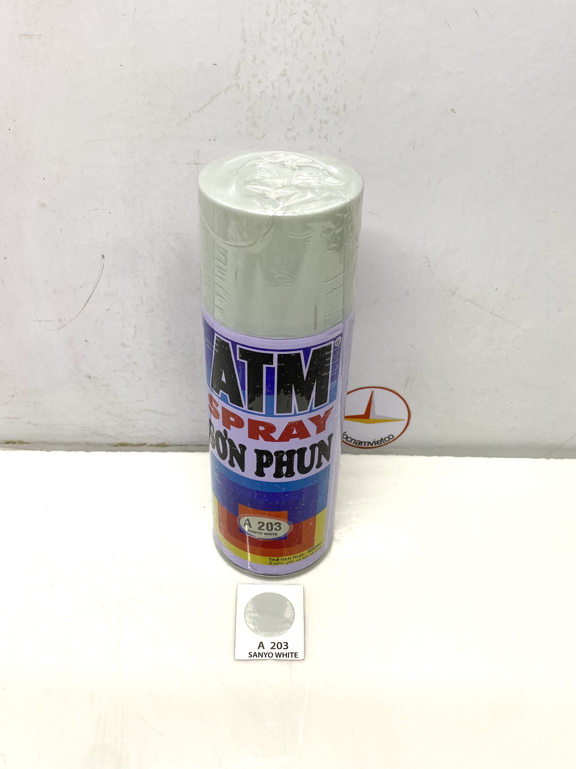 Sơn xịt ATM màu trắng sanyo A203