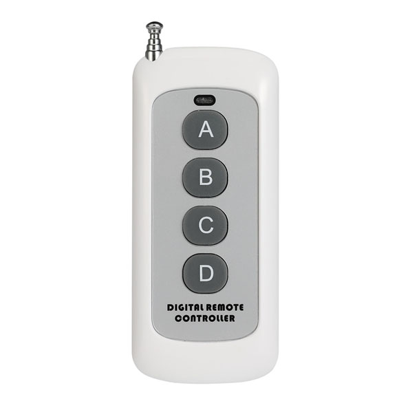 Remote 4 nút  RF 433Mhz có anten (nhưa Trắng)