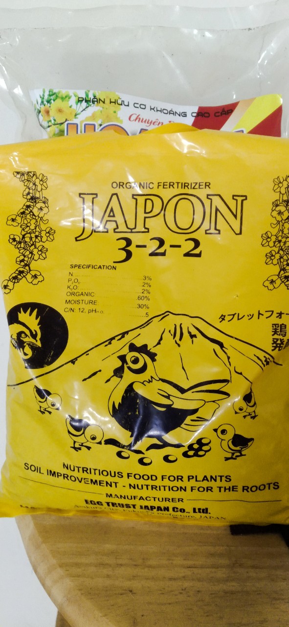 Japon 3-2-2 gói 1kg - phân hữu cơ nhật
