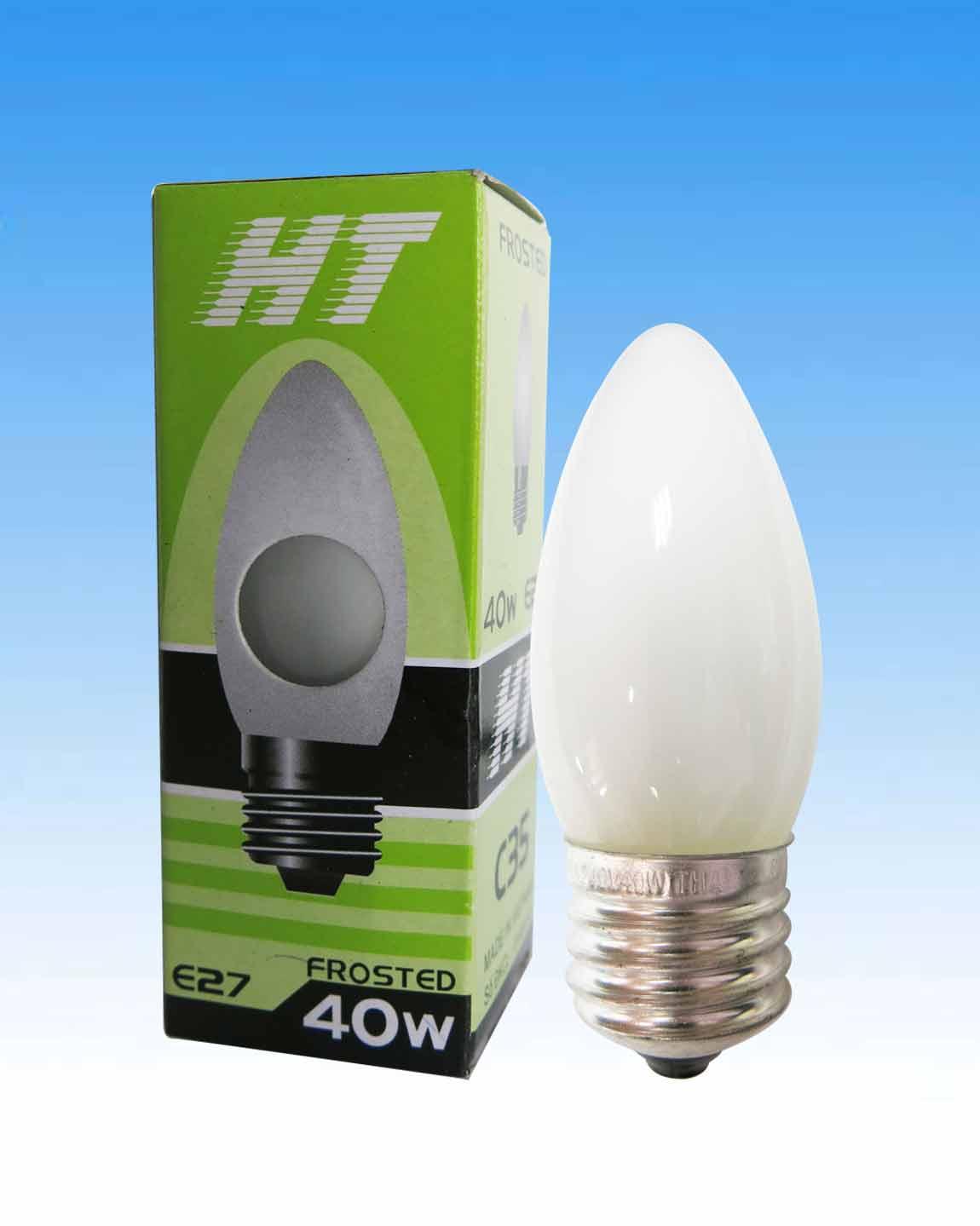 Bóng ớt đục sợi đốt 40w hòa thái - điện việt