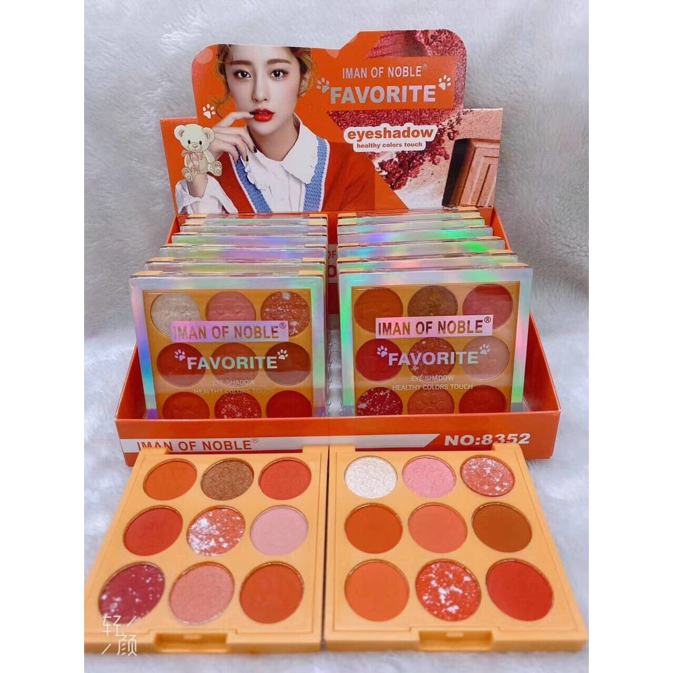Bảng phấn mắt 9 ô iman of noble favortive