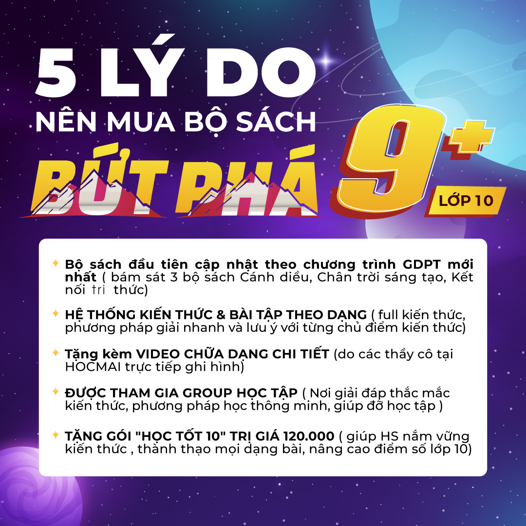 Bứt phá 9+ môn Vật lí lớp 10 (theo chương trình GDPT Mới)