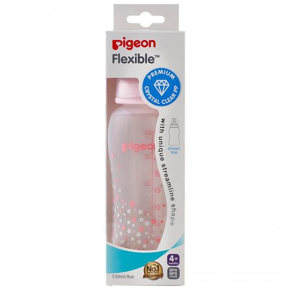 Bình sữa Pigeon PP Streamline - màu hồng (150ml / 250ml)