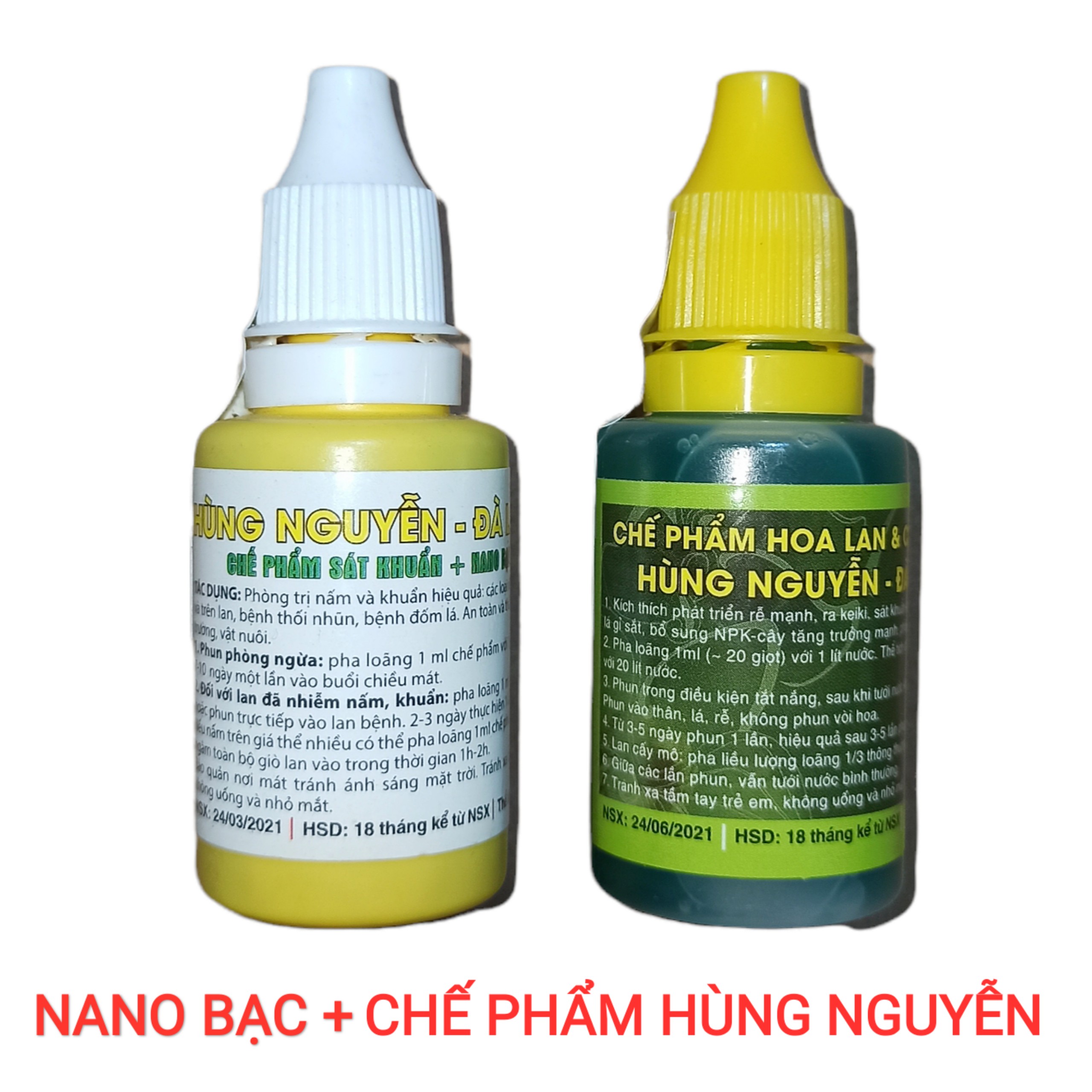 Bộ đôi Chế Phẩm Hùng Nguyễn 6 trong 1 và Nano bạc Hùng Nguyễn