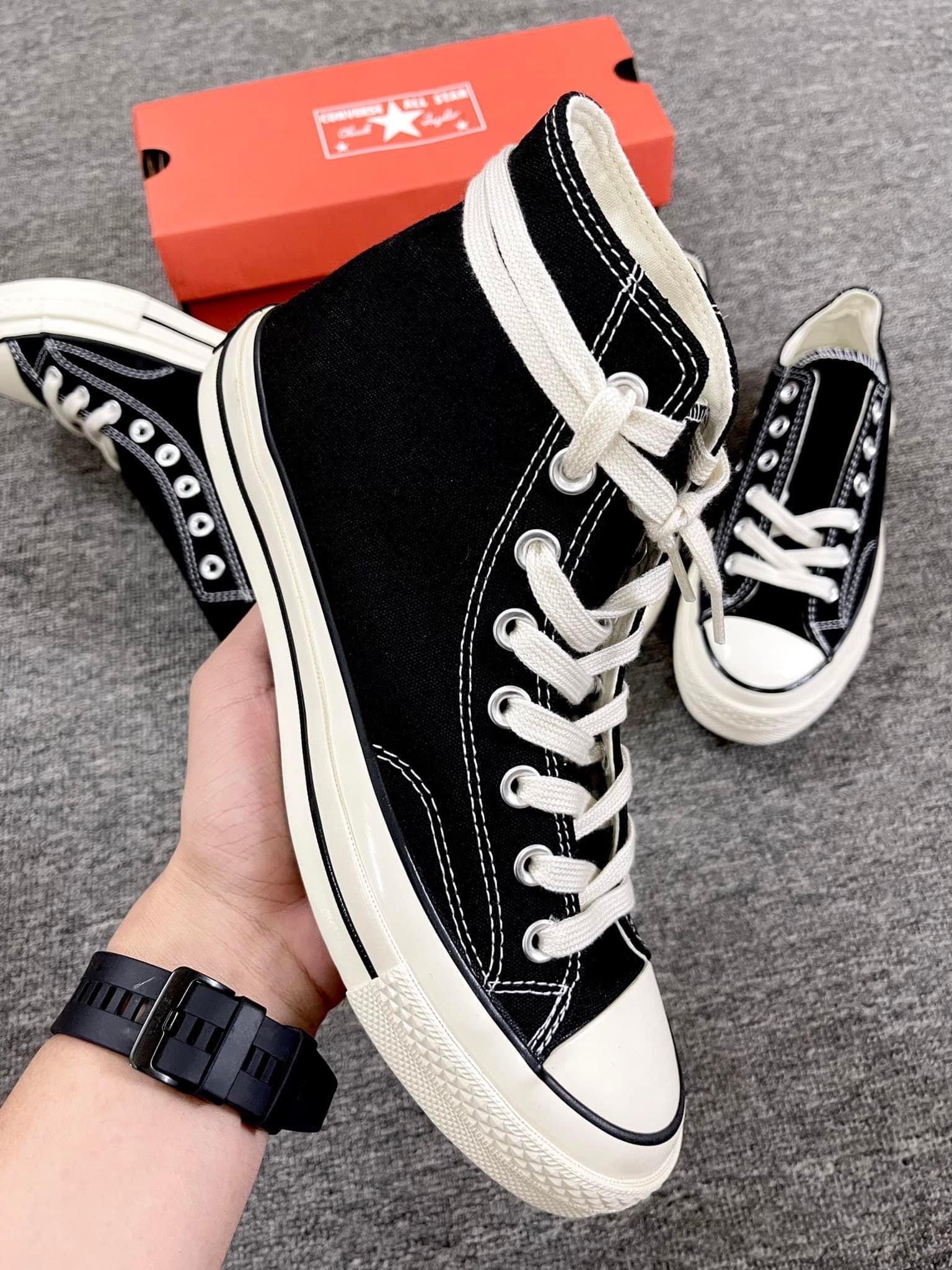 Giày Converse chuck 1970s cao cổ màu đen, Giày CV Đen