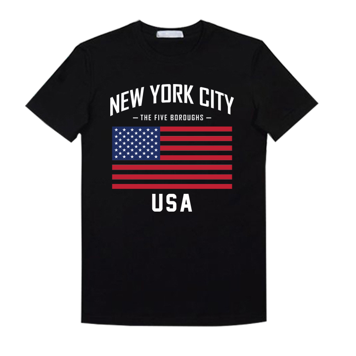 Áo thun new york city nam nữ vải thun cotton mềm mịn
