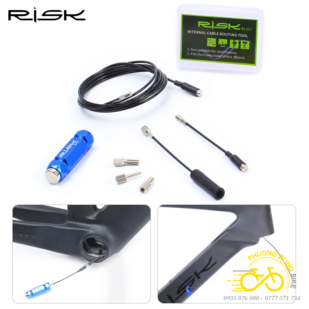 Bộ dụng cụ luồn dây âm trong khung xe đạp RISK RL217