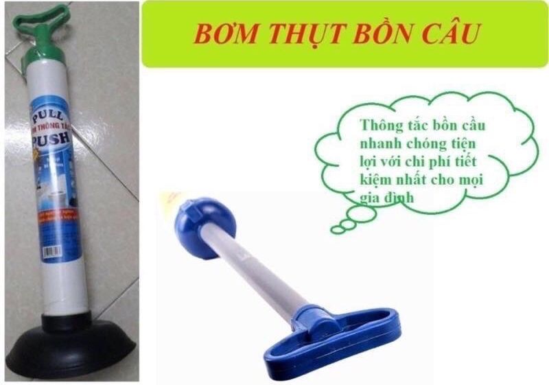 Bơm thụt thông cống và bồn cầu