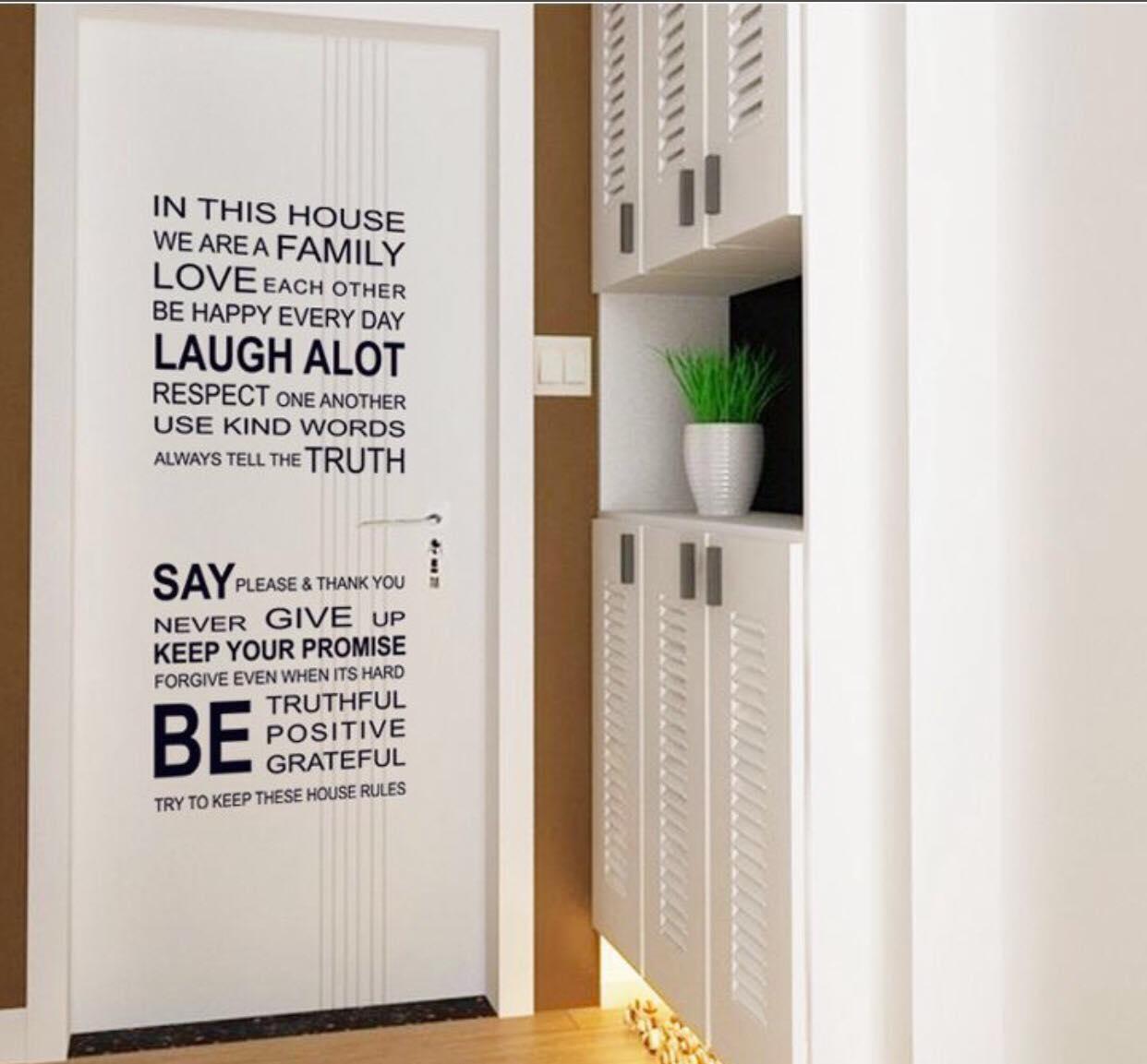 decal dán tường dán kính mẫu chữ trang trí
