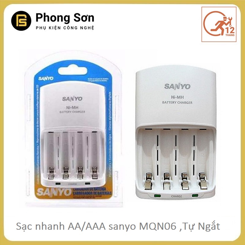 Sạc pin AA-AAA MQN06 Sanyo (sạc nhanh)