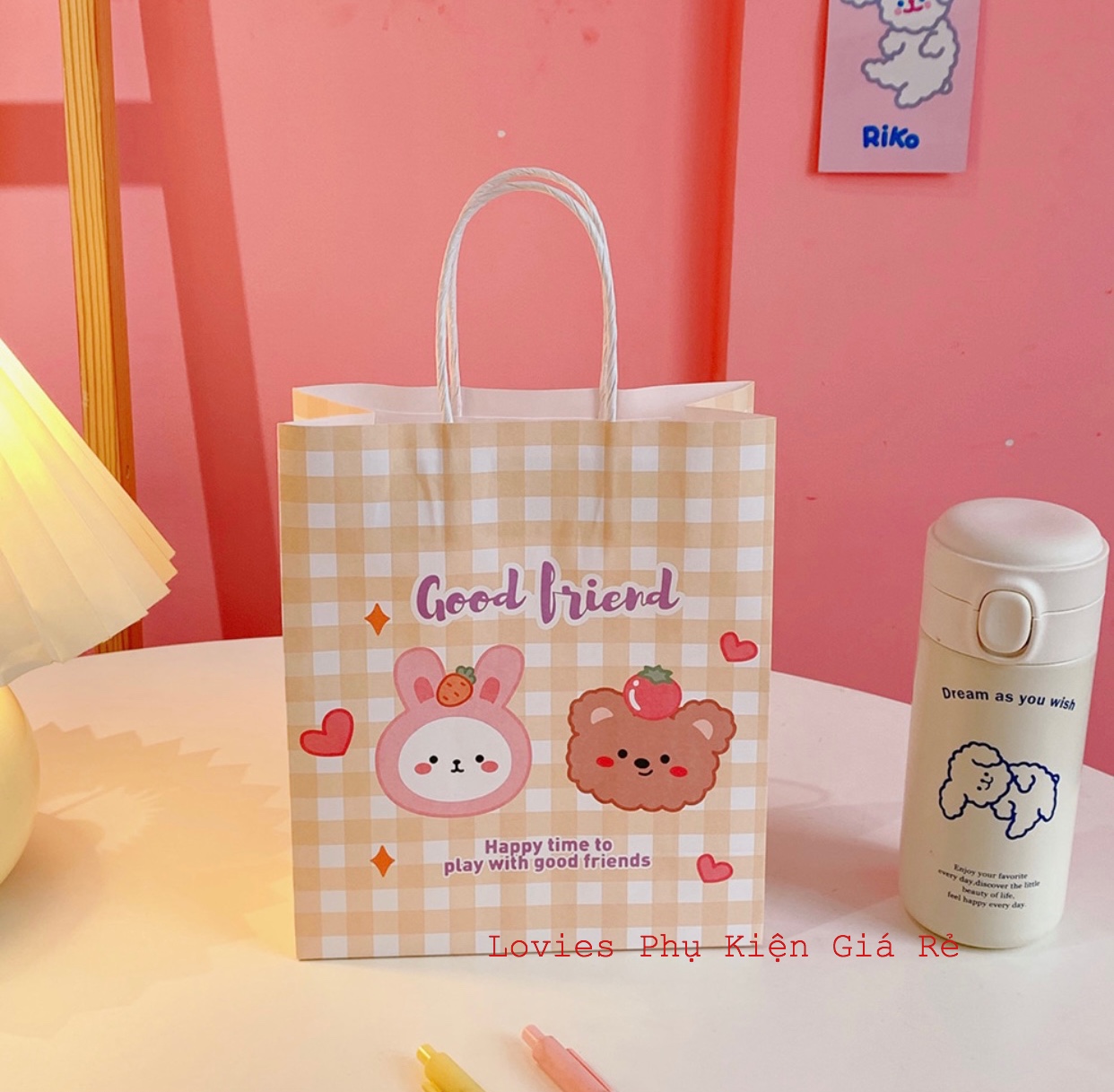 Túi Giấy Quà Tặng Gấu Xinh Xắn
