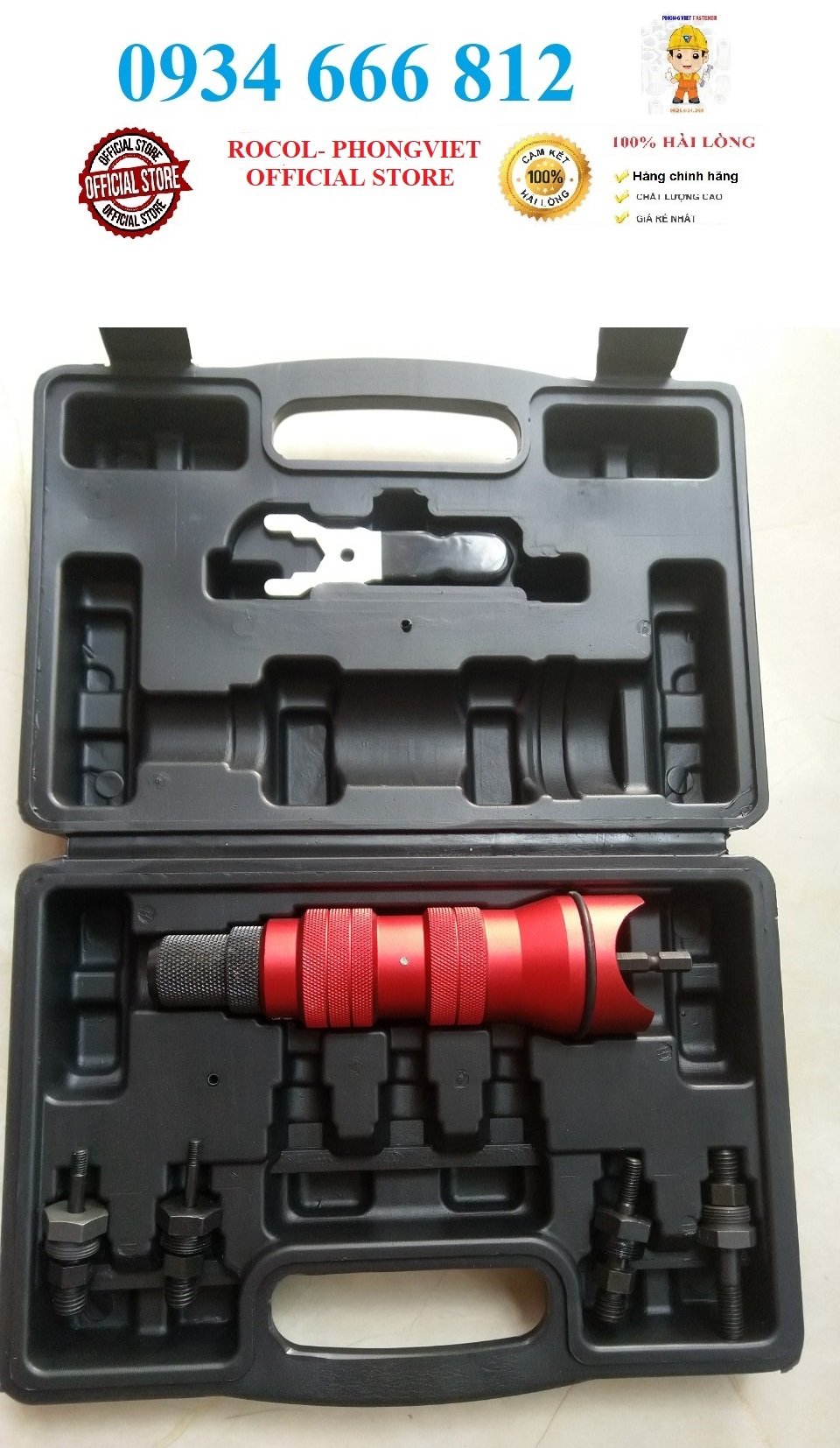 Đầu kít rút ốc tán lắp máy vặn bulong,khoan pin