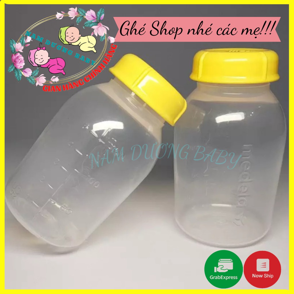 Bình trữ  sữa medela 150ml in nổi cổ hẹp (giá 1 bình).