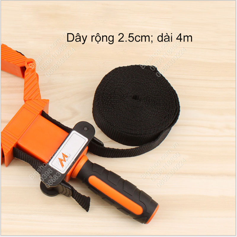 Cảo dây kẹp gỗ đa năng, dây dài 4m