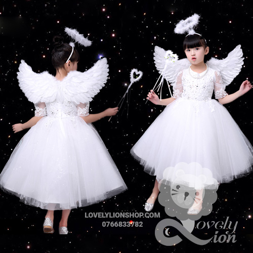 (Có sẵn)Combo 3 món hóa trang thiên thần,ác quỷ,kỳ lân trang phục halloween