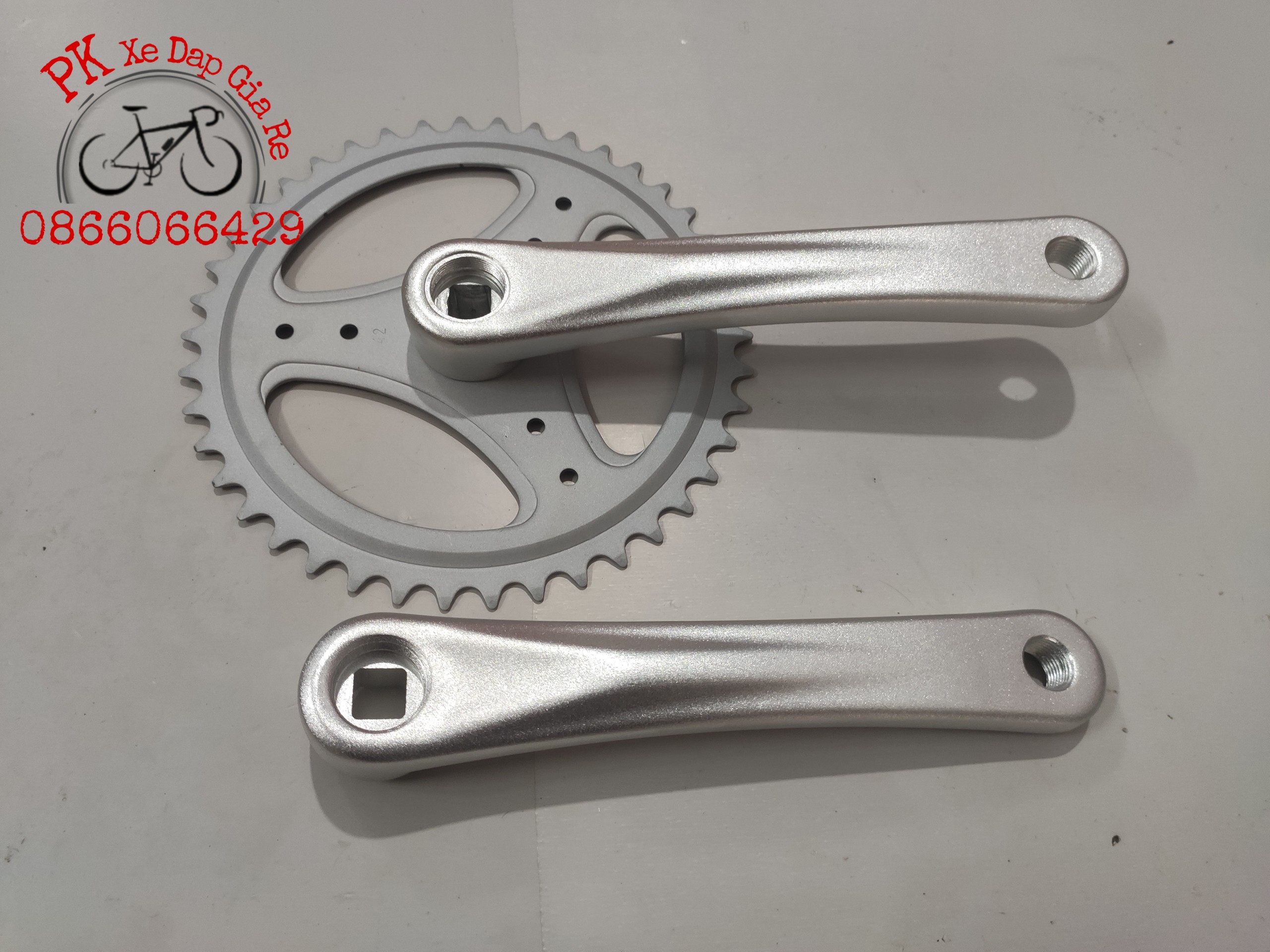 Đùi đĩa nhôm 1 tầng 42 răng, Bộ đùi đĩa Prowheel 1 tầng 42T cao cấp
